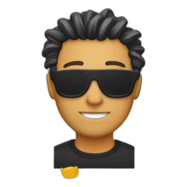 man with trasher t-shirt and hair curtains  sticker