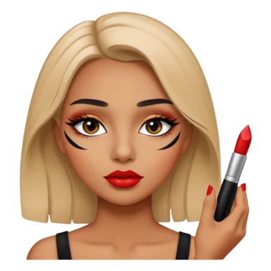 Quiero q la chica se ponga a maquillarde sticker