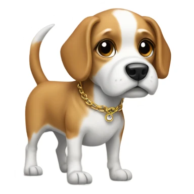 Dog in heels  sticker