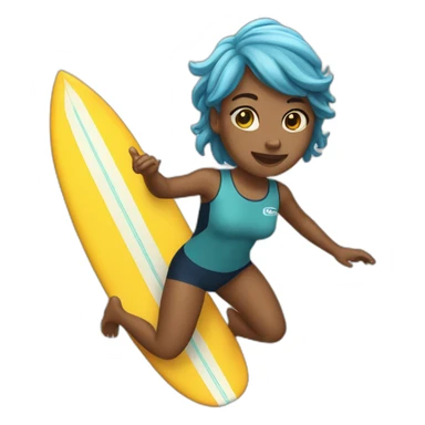 30 years old girl surfing sticker