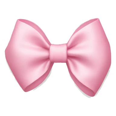 light pink bow on light pink bow sticker