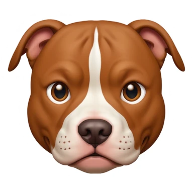 Pitbull face sticker