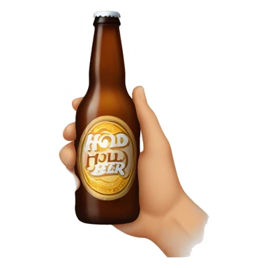 hold-my-brown beer bottle-just-the-hand-and-beer sticker