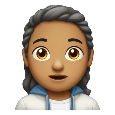 La cara de un bebé que está llorando sticker