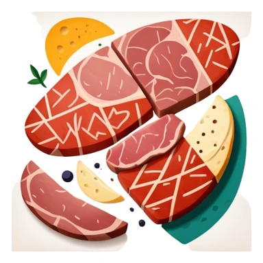 picasso abstract art SPAM MEAT painting sticker