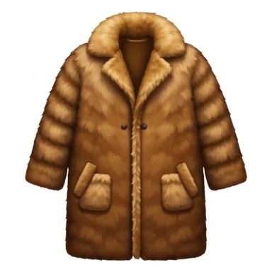 Fur coat from animals  sticker