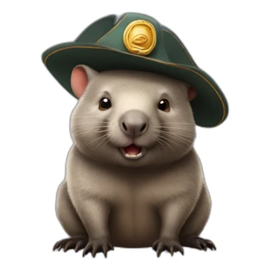 wombat-wearing-a-captains-hat sticker