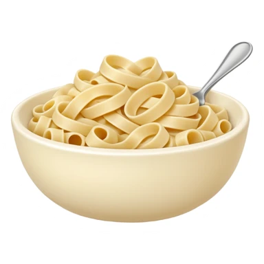 white creamy pasta sticker