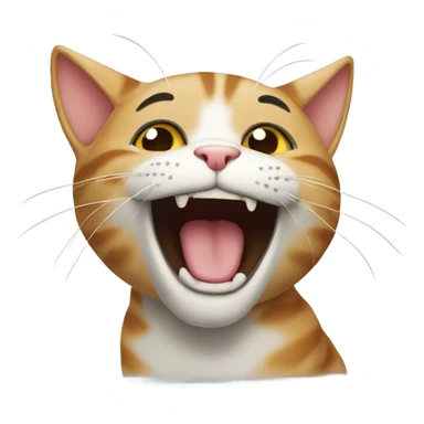 laught cat sticker