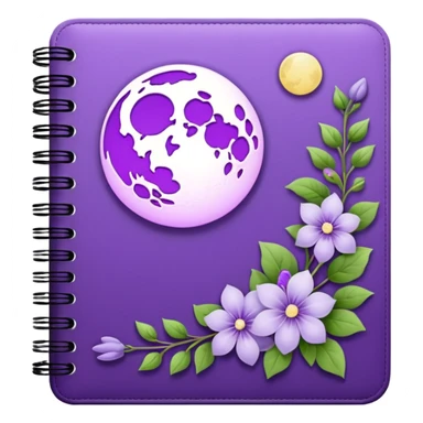 lilac moon planner sticker