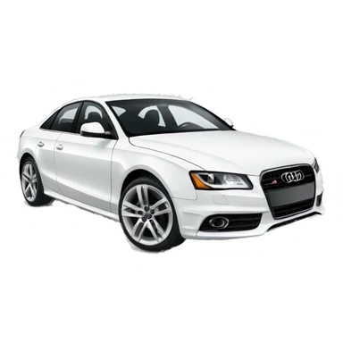 White Audi sticker