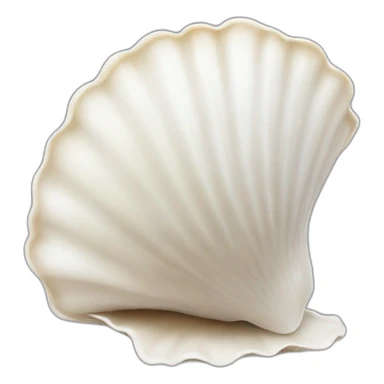 White Sea shell sticker