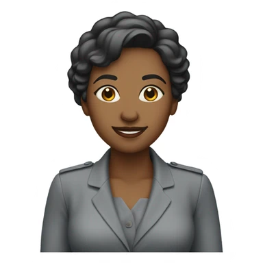 confident portrait of a woman sticker