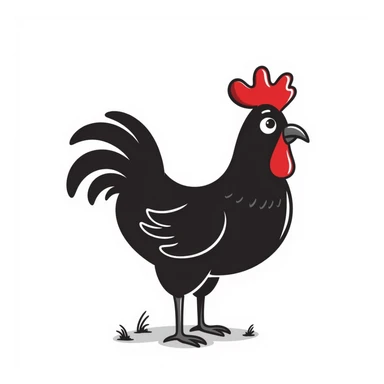 Rooster sticker
