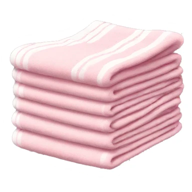 Light pink stacked towels sticker