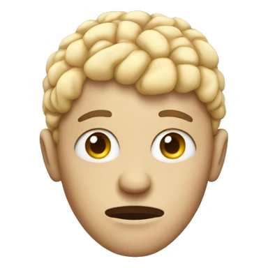 Head with no brain sticker