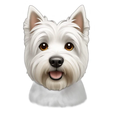 West Highland White Terrier and brown gray boomer dog sticker