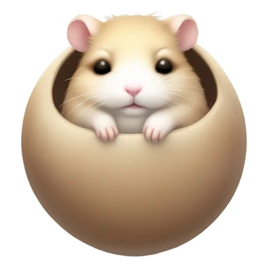 peaceful sleeping hamster sticker