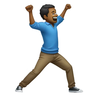 A person dabing  sticker