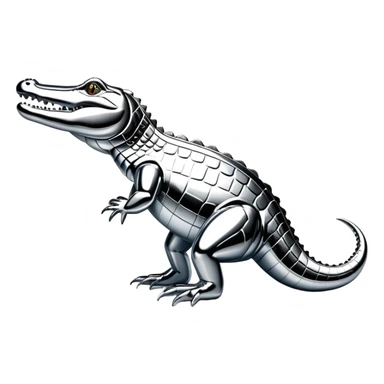 sorayama crocodile Lacoste logo sticker