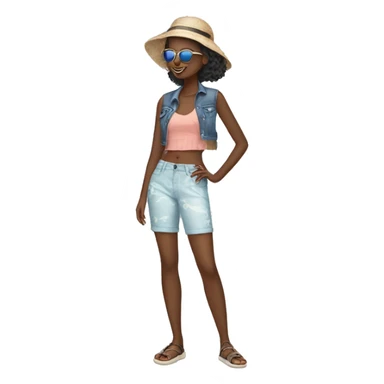 fashionista in the beach sticker