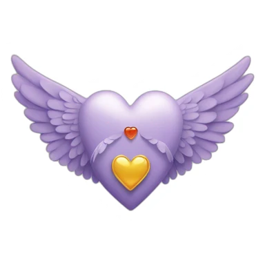 Healing heart with wings sticker