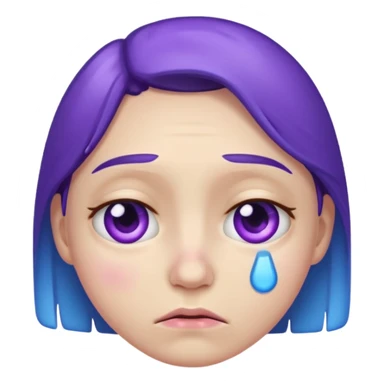 sad emoji with bruise under eye
no i would like skmilar to smiling face holding up tearsnot tears just bruise sticker