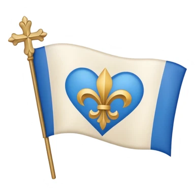 Le vraie drapeau de la Vendée en france sticker