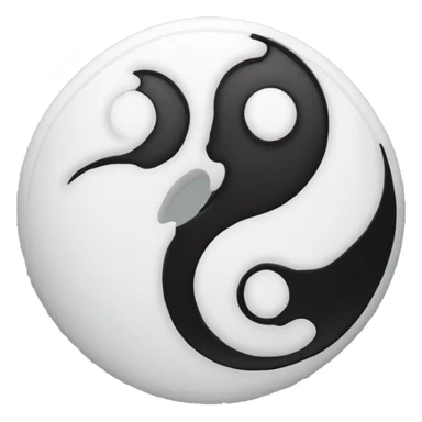 Ying yang sticker