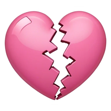 Pink Broken heart sticker