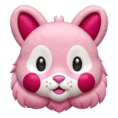 Labubu rose barette sticker