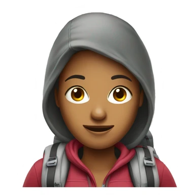 Backpacker woman sticker