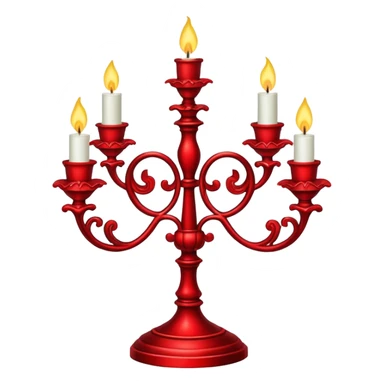 Candelabra red sticker