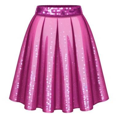 pink sparkly skirt sticker