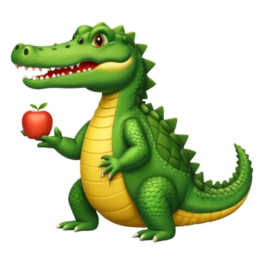 code writing crocodile sticker