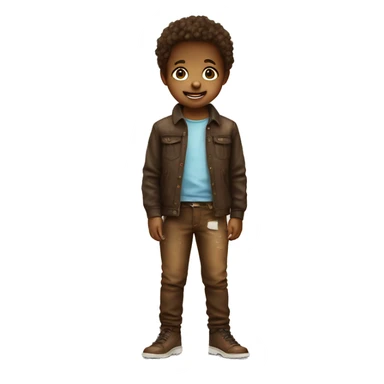 little kid with brown stain on pants sticker