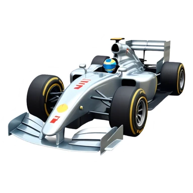 Realistic f1 racecar sticker