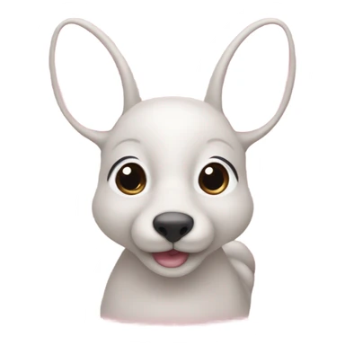 Orelhas de coelho com um lacinho rosa  sticker