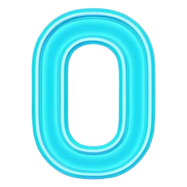 futuristic glowing neon “100” sign, purple and cyan glow, dark background sticker