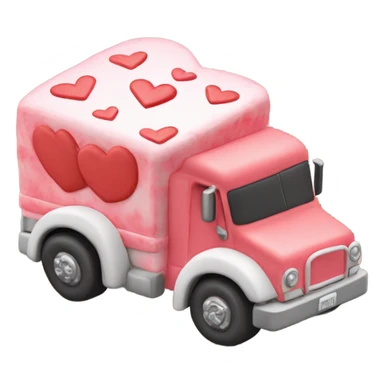 cookie heart with 18 wheeler sticker