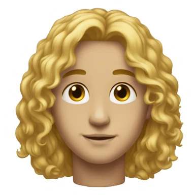 aesthetic bodubuilder with golden skin and mid long hair sticker