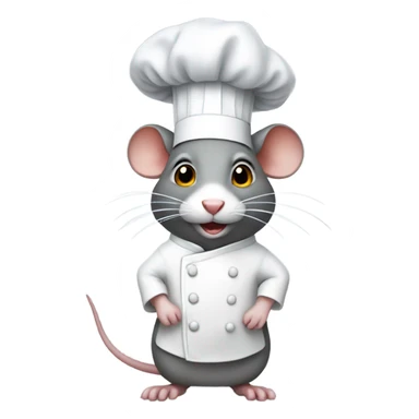 Rat with a chef hat sticker