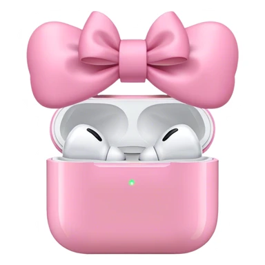 AirPod max pink bows sticker