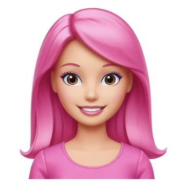 pink barbie sticker