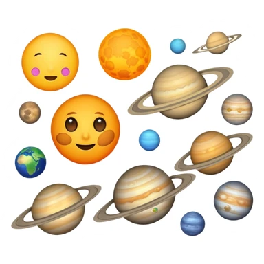 Solar system sticker