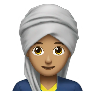 Neymar wear hijab sticker