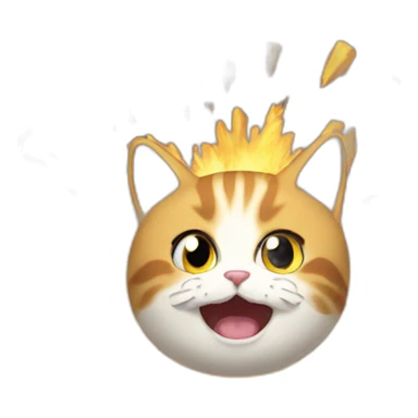 cat explosion sticker