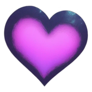 shoegaze grunge glitched heart sticker