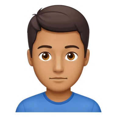 half man body blue top sticker