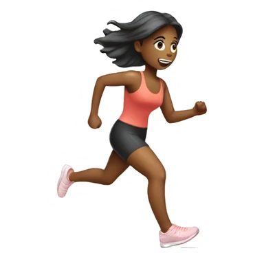 girl running late to pilates class sticker